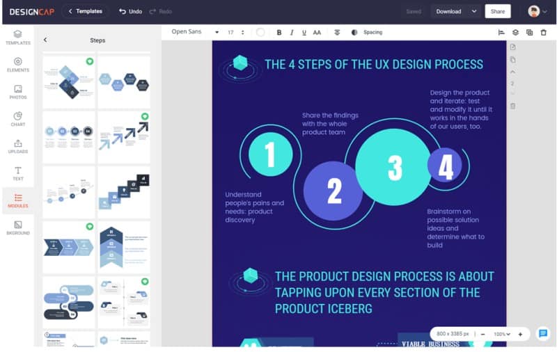 DesignCap - A Cool Tool for Creating Infographics In 2020